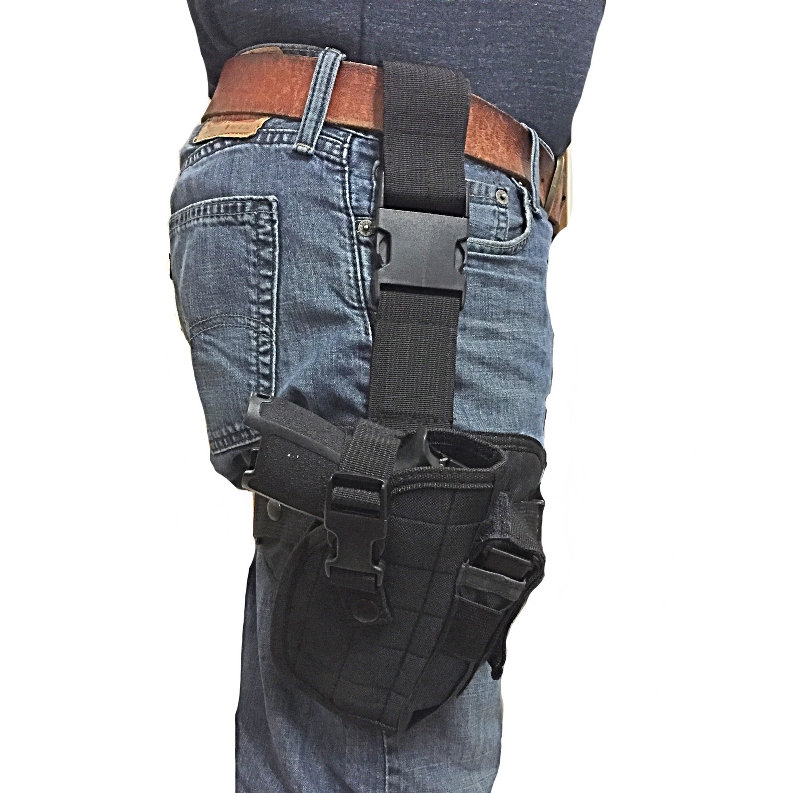 Black Tactical Leg Fits Beretta 92 Series; 92FS, 96, Beretta Storm, Verte