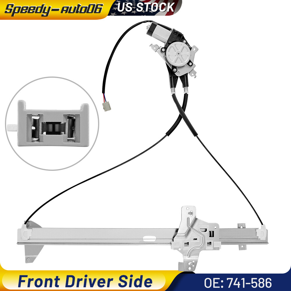 Front Driver Side Power Window Regulator w/Motor 741586 Fits Ford E150 E250 E350