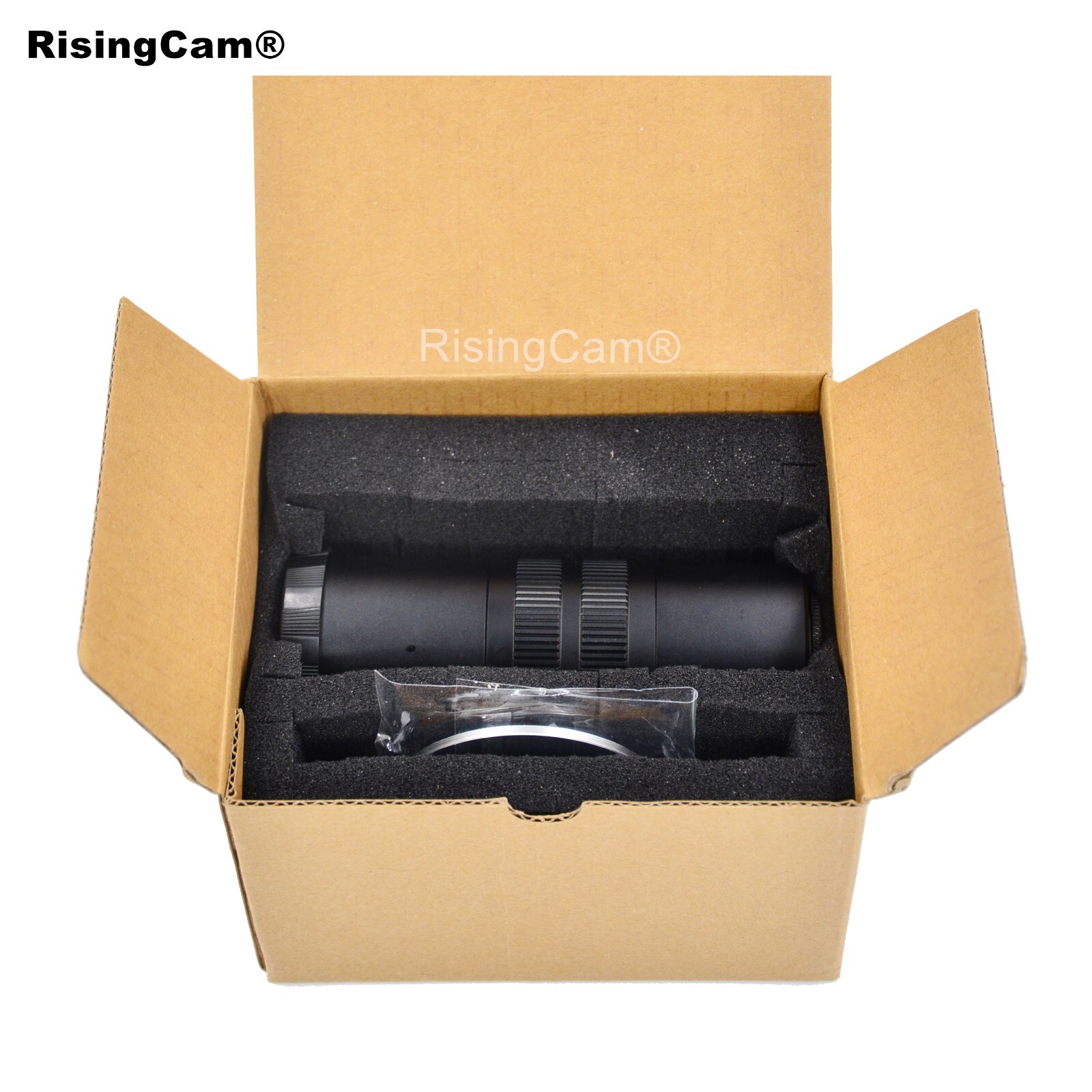 Focusable F mount to C mount microscope adapter compatible for Nikon DSLR Camera
