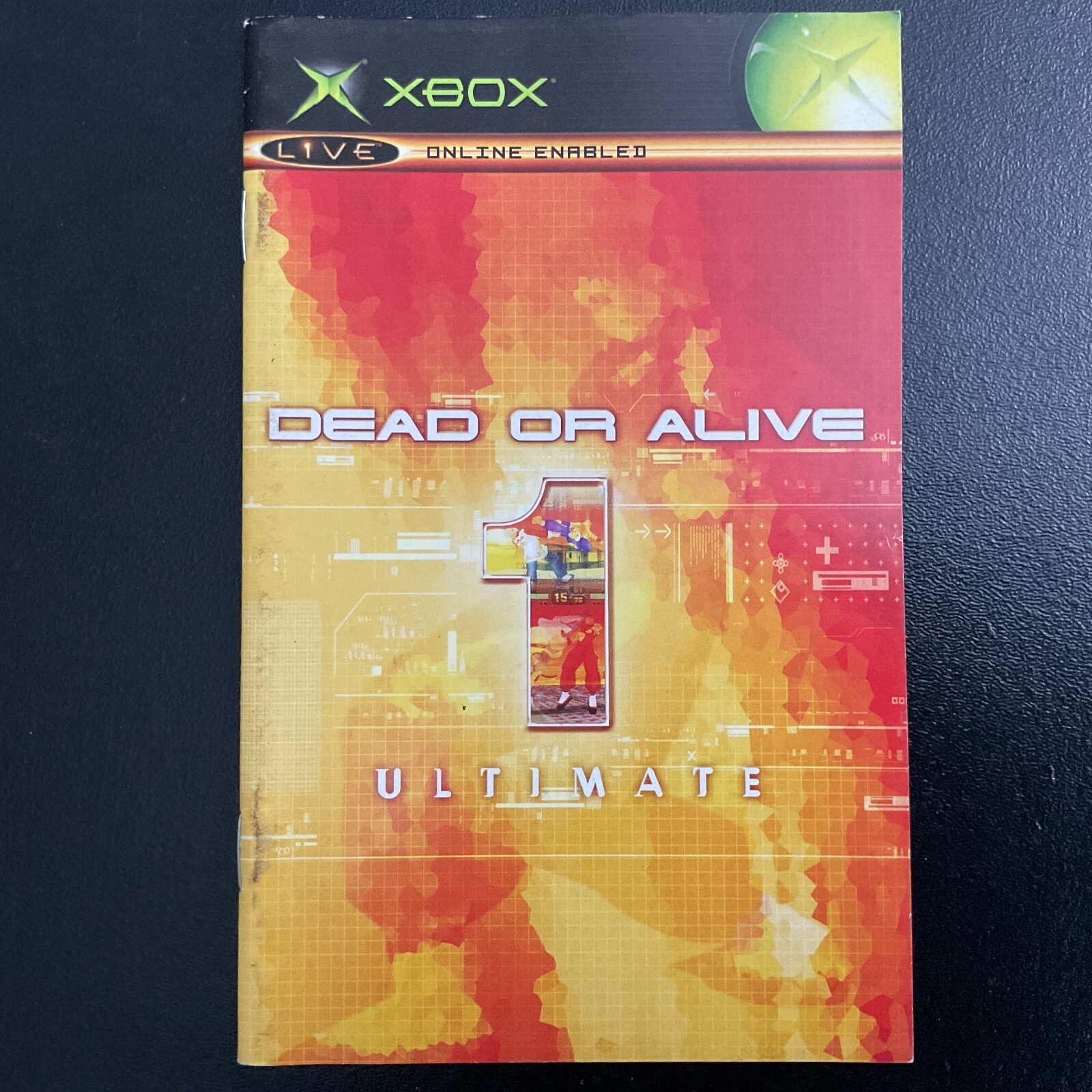 Dead or Alive 1 Ultimate Microsoft Original XBOX Instruction Manual Only