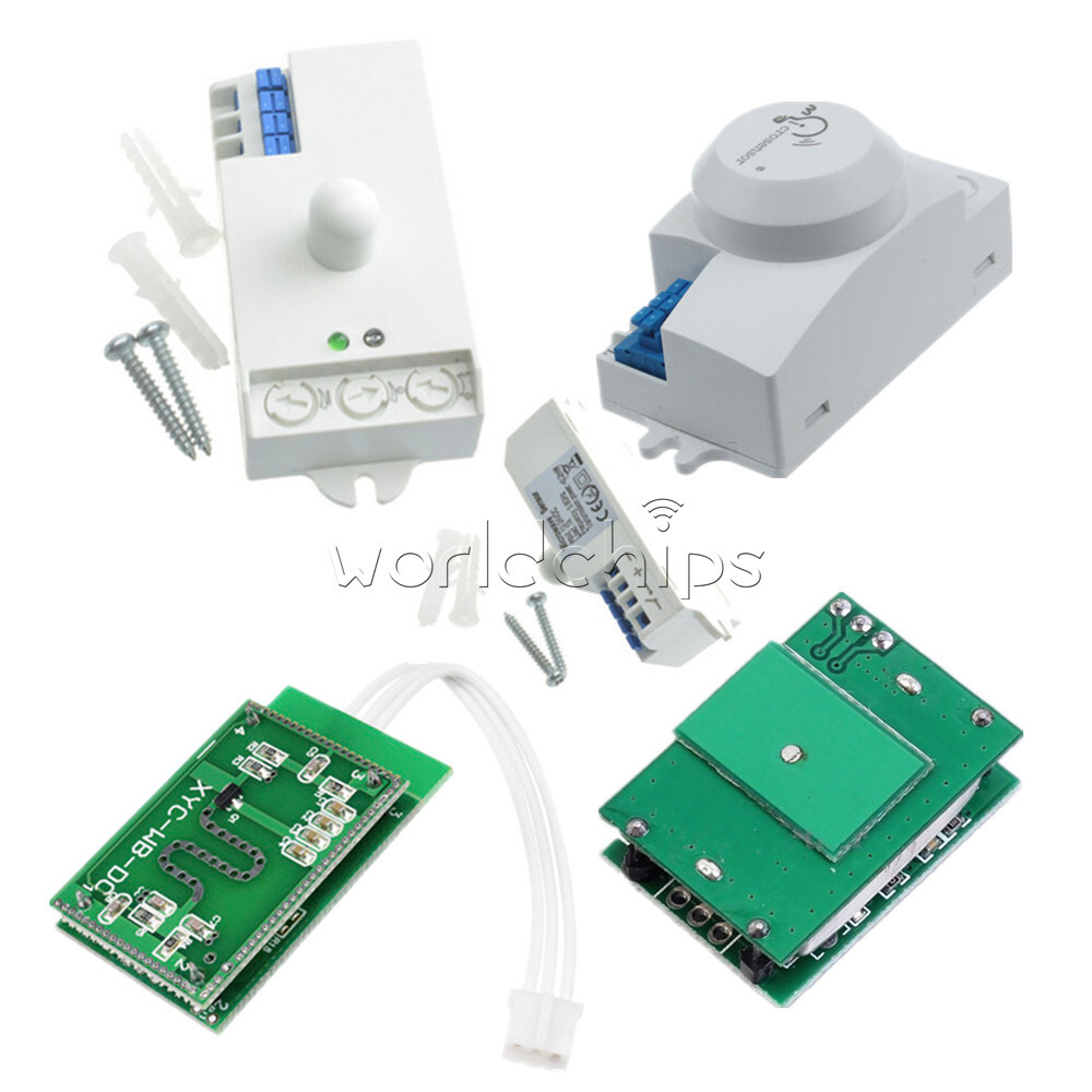 5.8GHZ 220V DC12V-24V AC 220-240V Microwave Radar Sensor Smart Module Switch