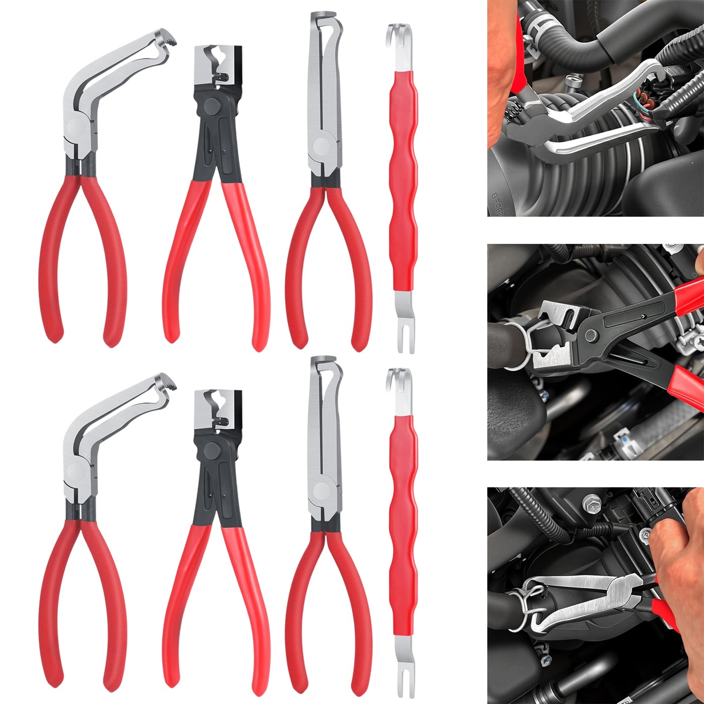 8PCS Electrical Disconnect Pliers for Cars, Electrical Connector Separator
