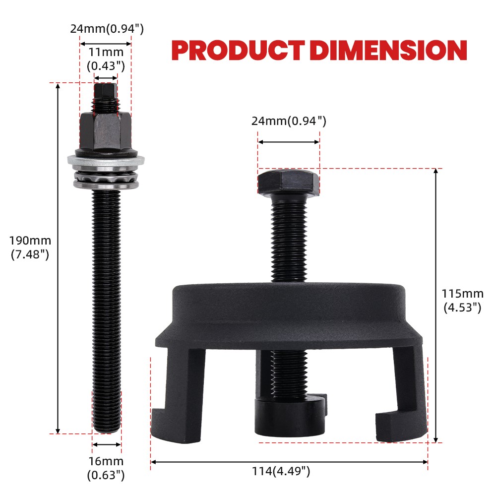 Harmonic Balancer Puller and Installation Tool Set 25264 For GM LS LT Engines