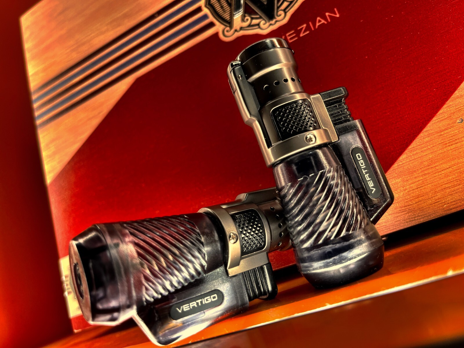 Vertigo Cyclone Triple Torch Lighter - Clear- 3 Pack