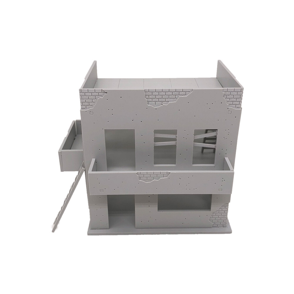 Outland Models Miniatures Damaged Ruin House Background Building 1:72