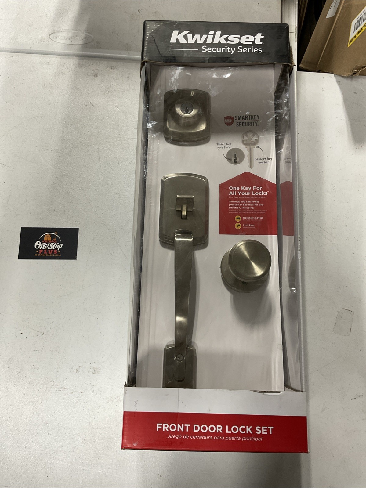 Kwikset Henley Entry Door Handleset w/ Deadbolt Lock & Round Knob 96870-185 New
