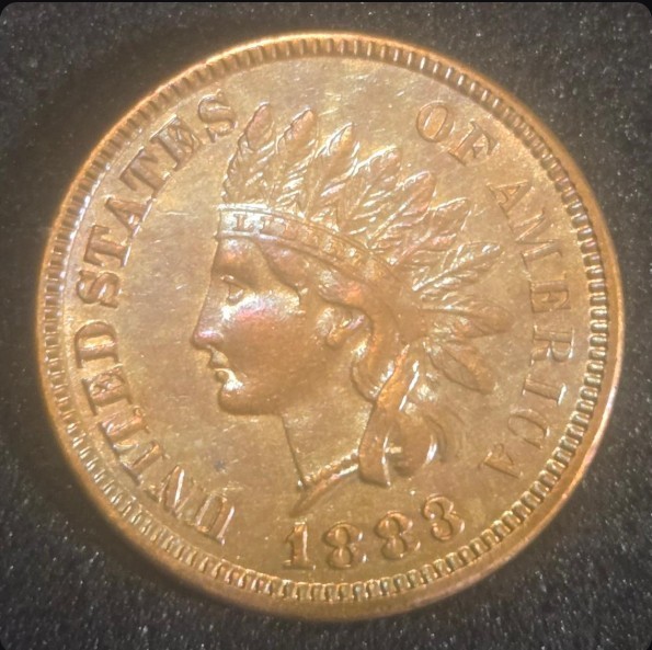 1883 Indian Head Cent - Beautifully Toned Specimen - FREE SHIPPING
