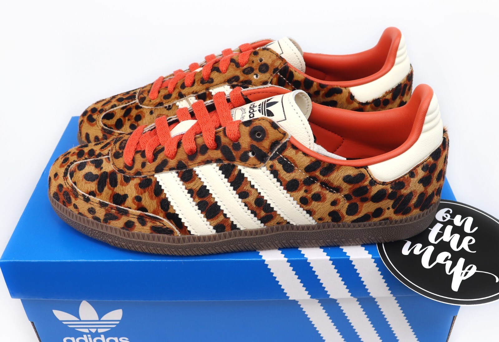 Adidas Samba OG Preloved Red Leopard Pony Hair UK 5 6 7 8 9 10 13 US JI2734 New