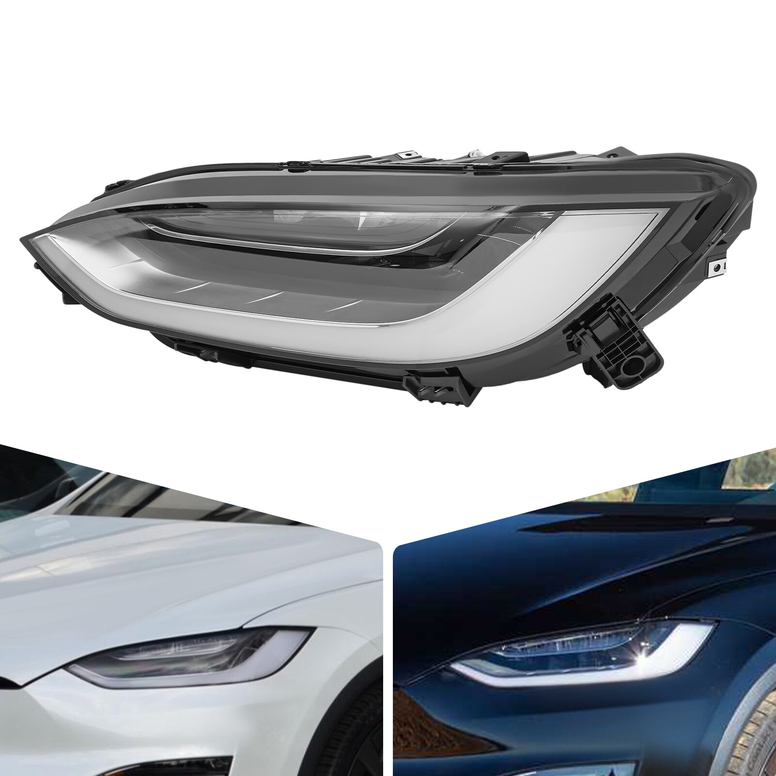For 2021-2024 Tesla Model X Left Full Led Headlight Assembly Left Driver Side