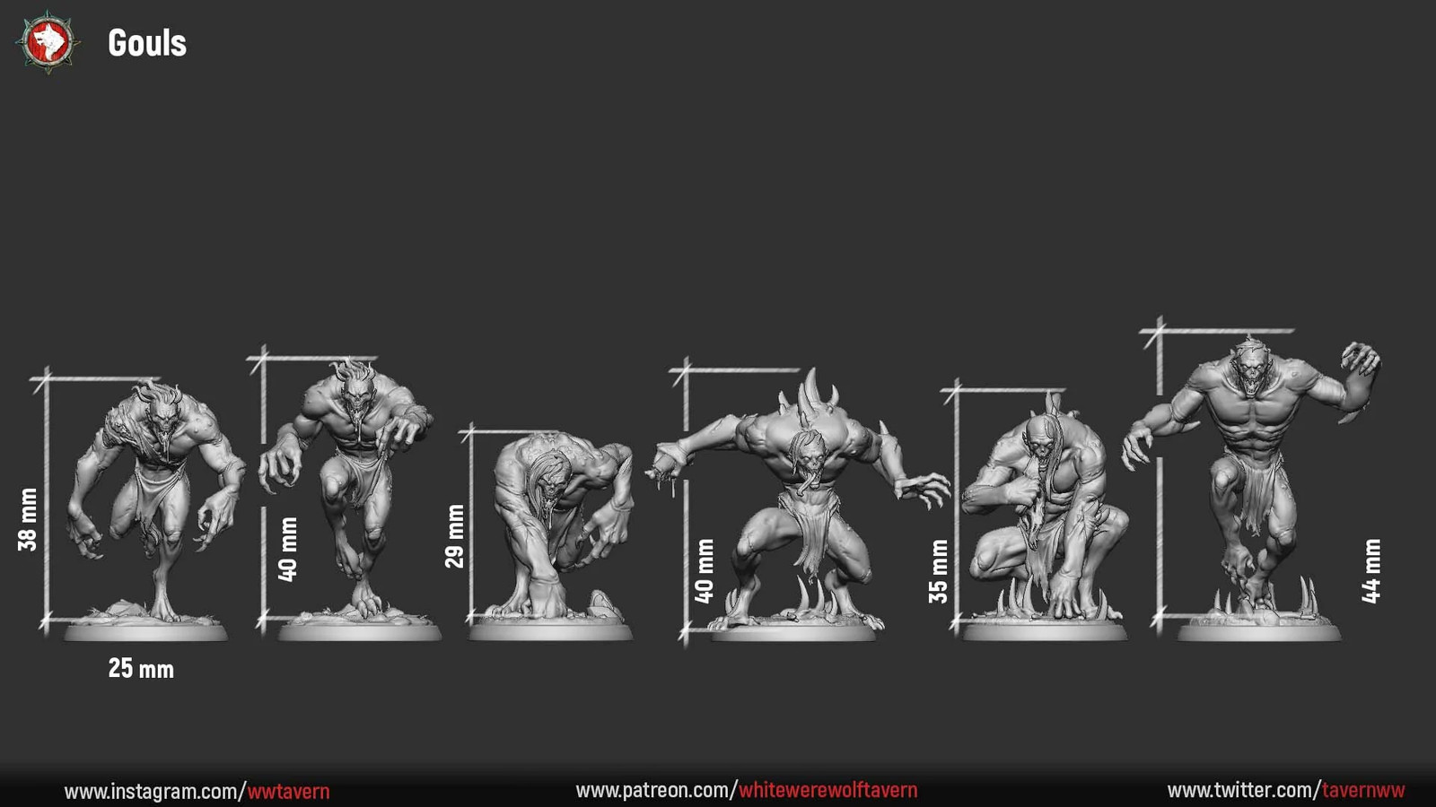 Ghouls - Resin Tabletop Miniature