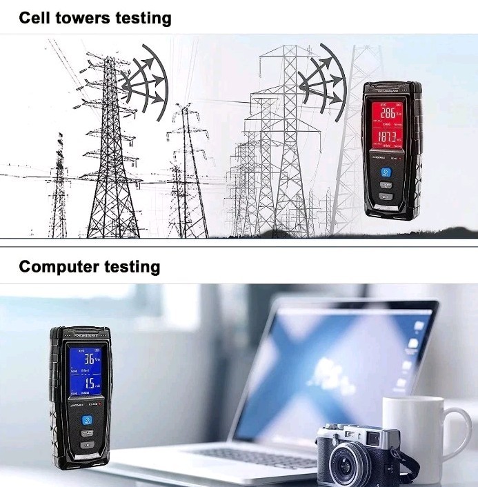Erickhill Rechargeable EMF Tester Electromagnetic Radiation Tester RT-100