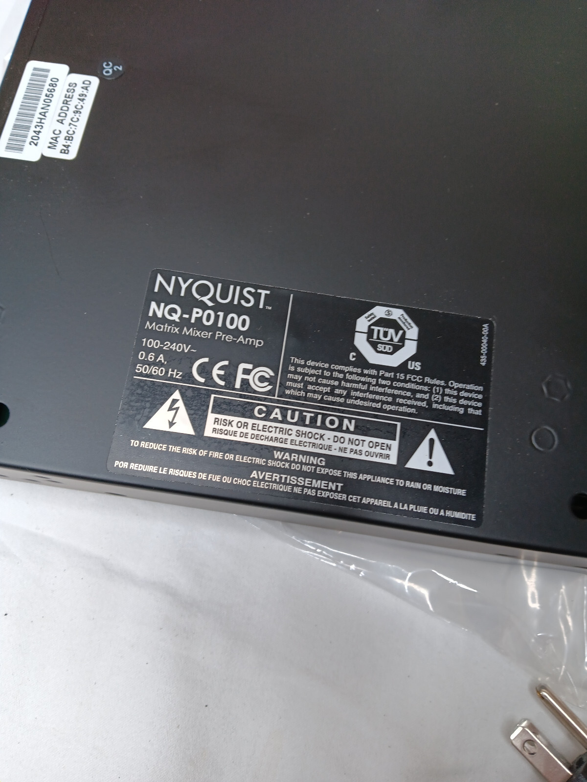 Bogen Nyquist NQ-P0100 Matrix Mixer Pre-Amp