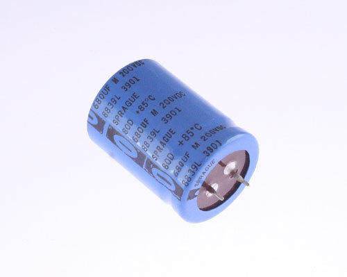 8x 680uF 200V Radial Snap In Mount Electrolytic Capacitor DC Audio 85C 680mfd