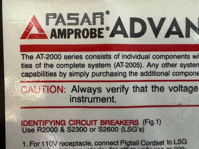 Amprobe Advanced Tracer Kit Model AT-2000/AT-2005