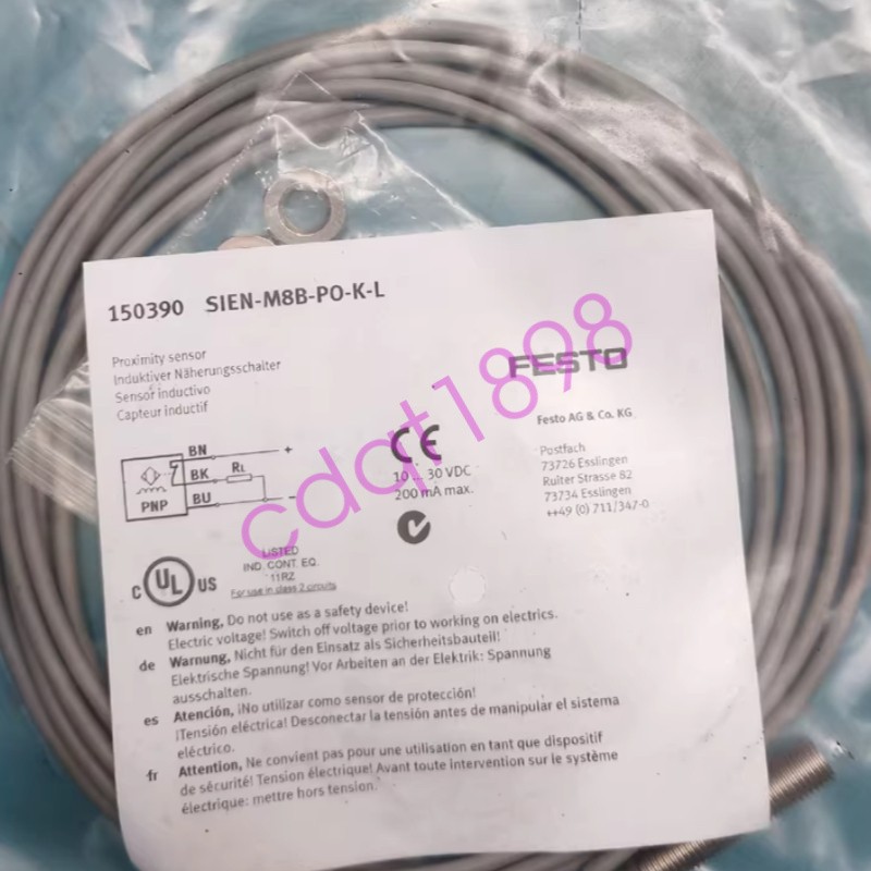 1PC New Festo SIEN-M8B-PO-K-L sensor proximity switch In Box Fast Shipping