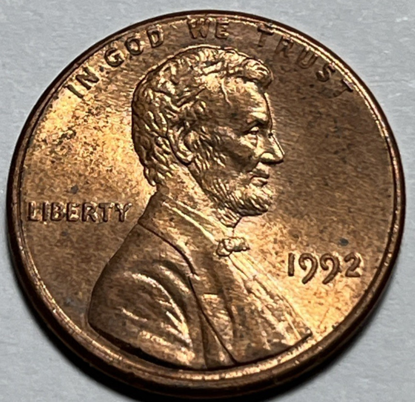 1992 Lincoln Penny Errors DDO Doubling In Date