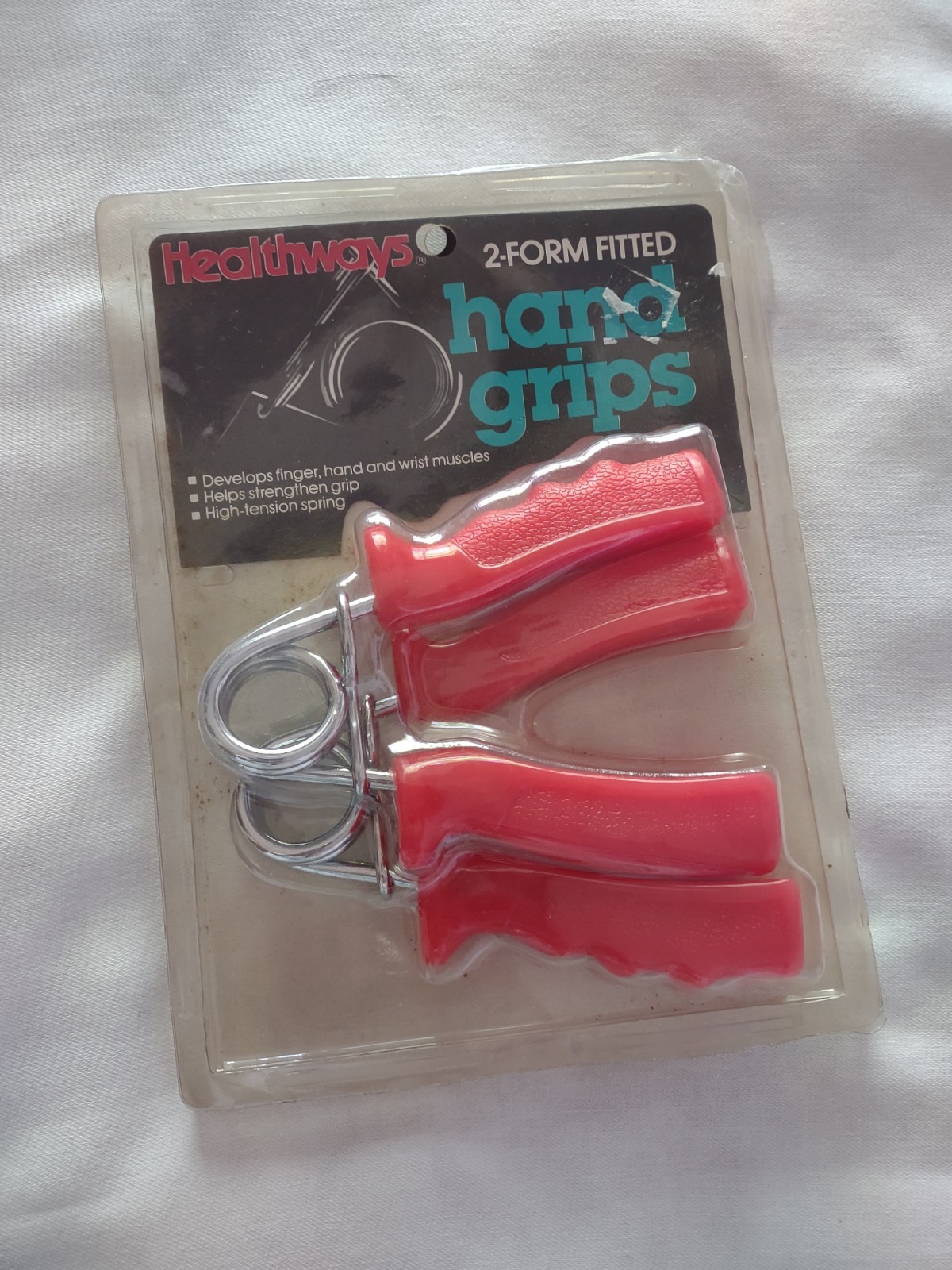 Healthways 2 form fitted new Red & Silver Hand grips New In Package