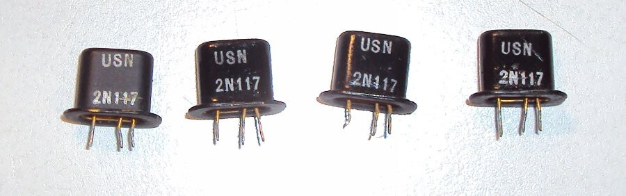 TI - USN United States Navy 2N117 Germanium Transistor 1950's I believe VINTAGE