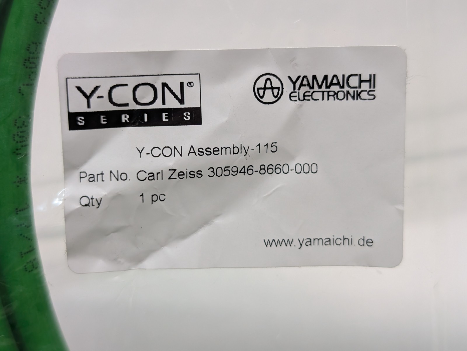Yamaichi Electronics Y-Con Series Carl Zeiss 305946-8660-000 10m Ethernet Cable