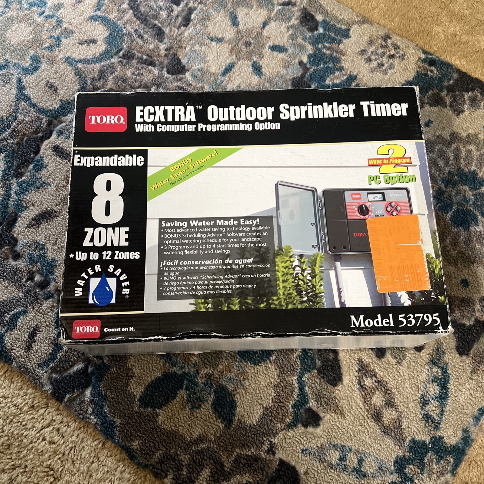 TORO ECXTRA 8 Zone outdoor sprinkler timer Model 53795 -