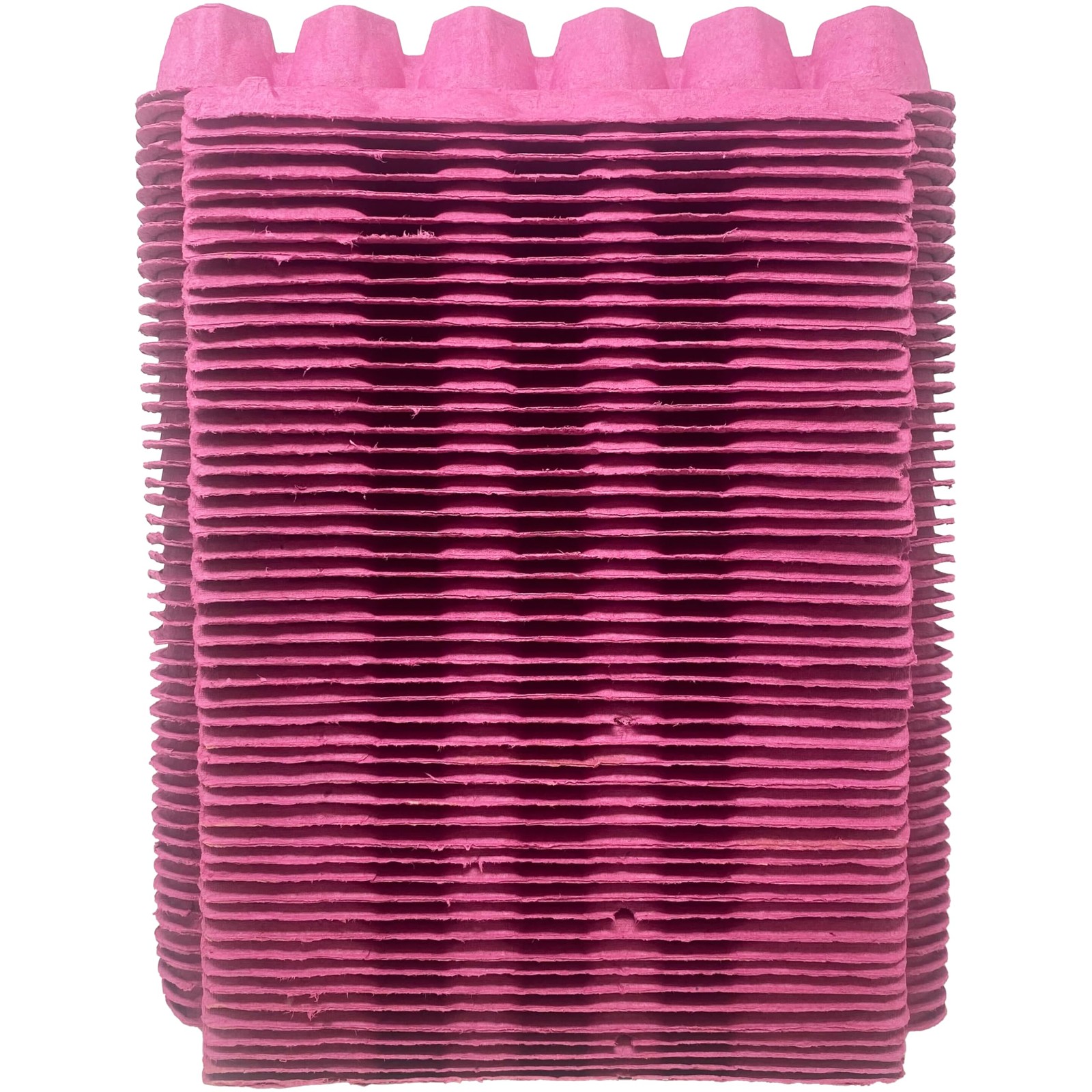 Pecking Order 9719 Pink Paper Pulp Egg Cartons - 50 Pack