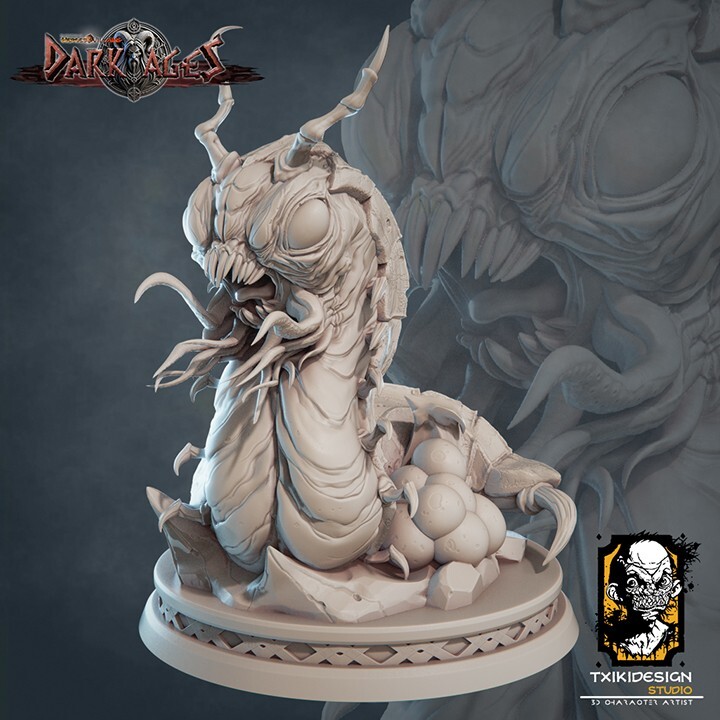 Dungeons & Dragons HD Resin Print - Large Monstrosity - Carrion Crawler
