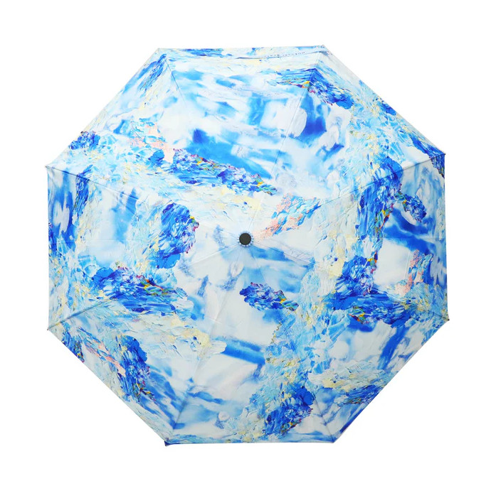Hokusai Graphic Rain or Shine Folding Umbrella Rain ThenSunshine 95cm from Japan
