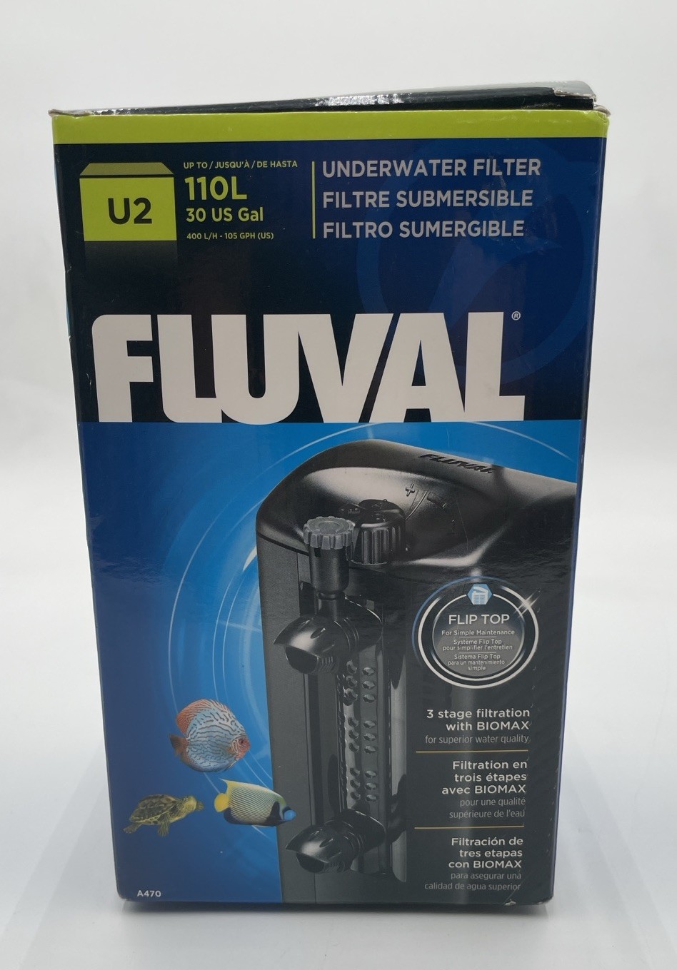 Fluval U2 Series Underwater Filter for Aquariums A470