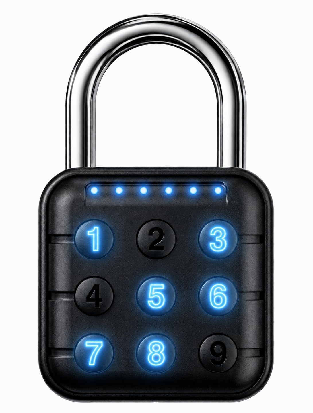 TLYITU Combination Padlock – Lock with 6-Digit 1 Pack, Black