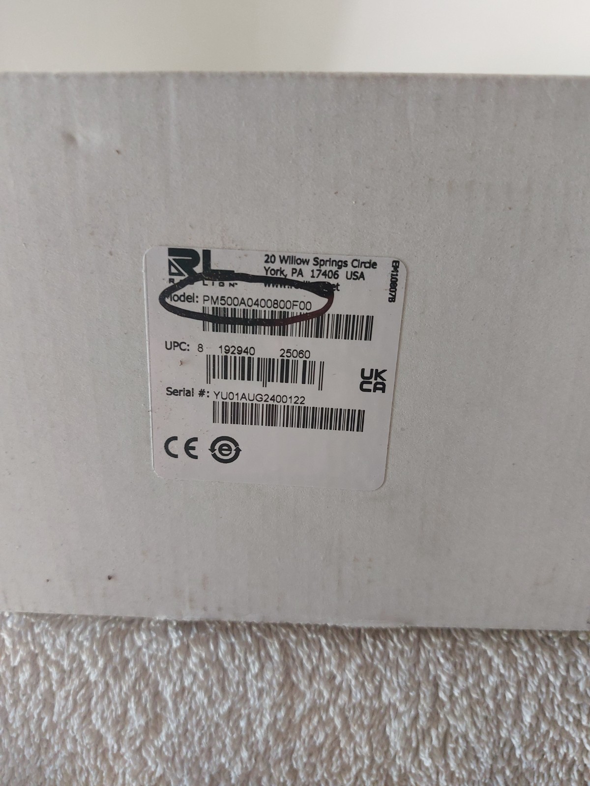 RED LION PM500A0400800F00 PANEL METER
