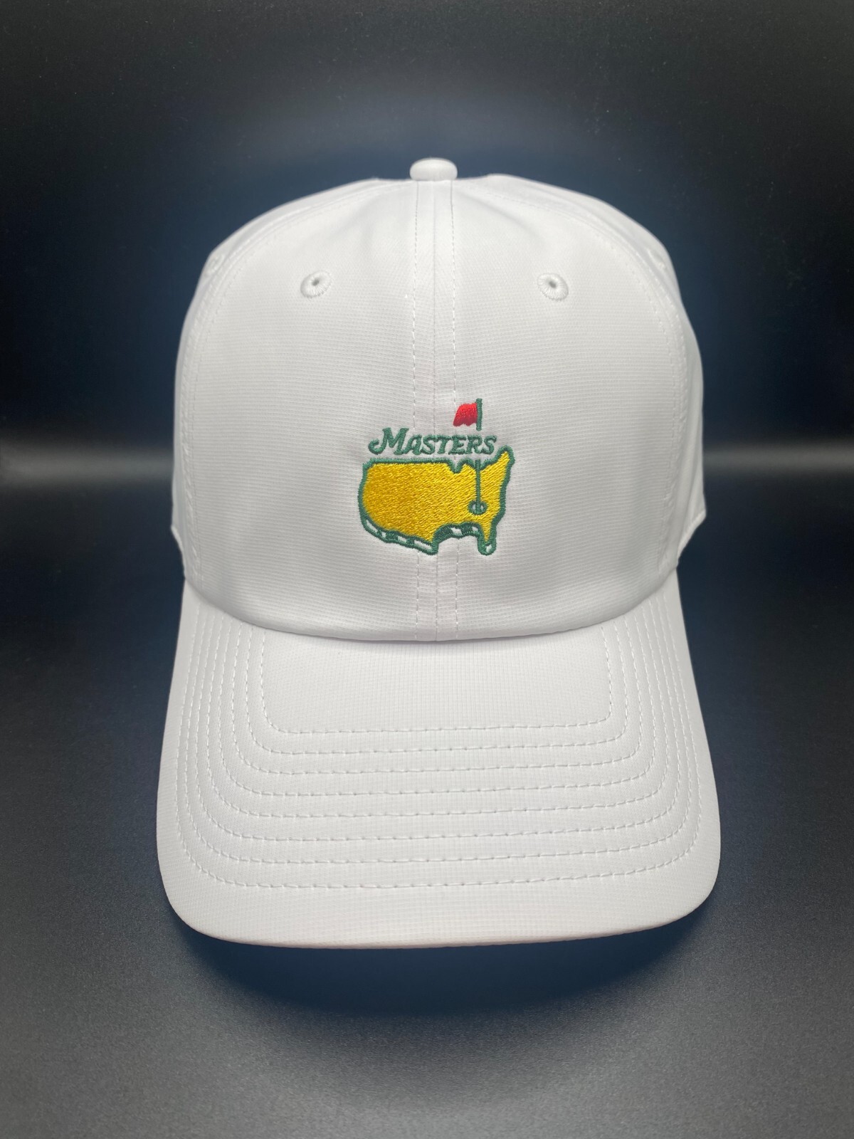 2025 Masters Logo White Tech Men's Golf Hat Augusta National Adjustable