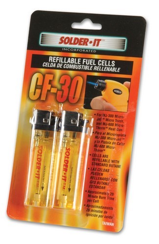 Solder It CF-30C Refillable Fuel Cells for Torch, 2 Pack