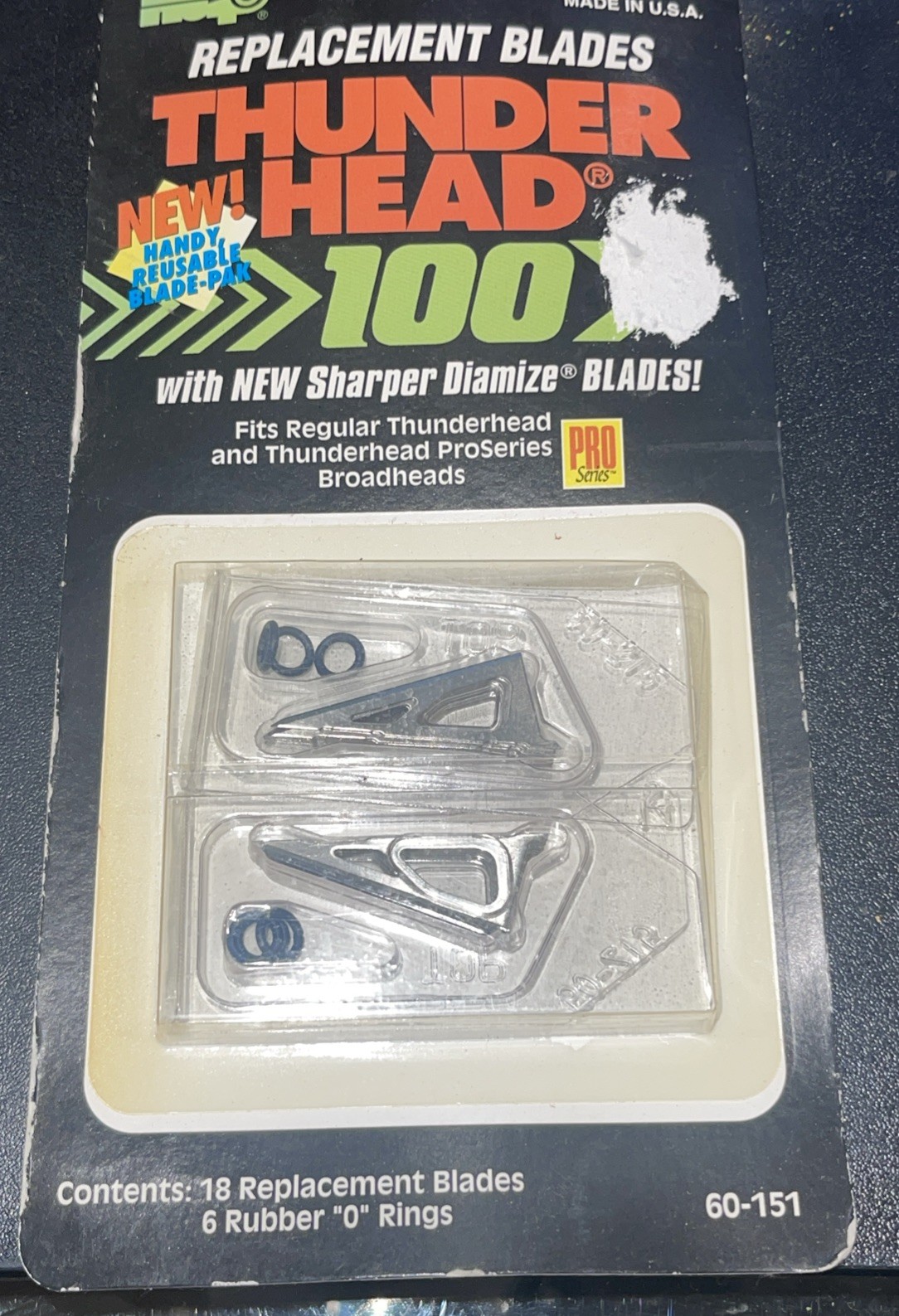NAP (New Archery Prod.) Thunderhead Replacement Blades - 100 Grain - 18 PK USA