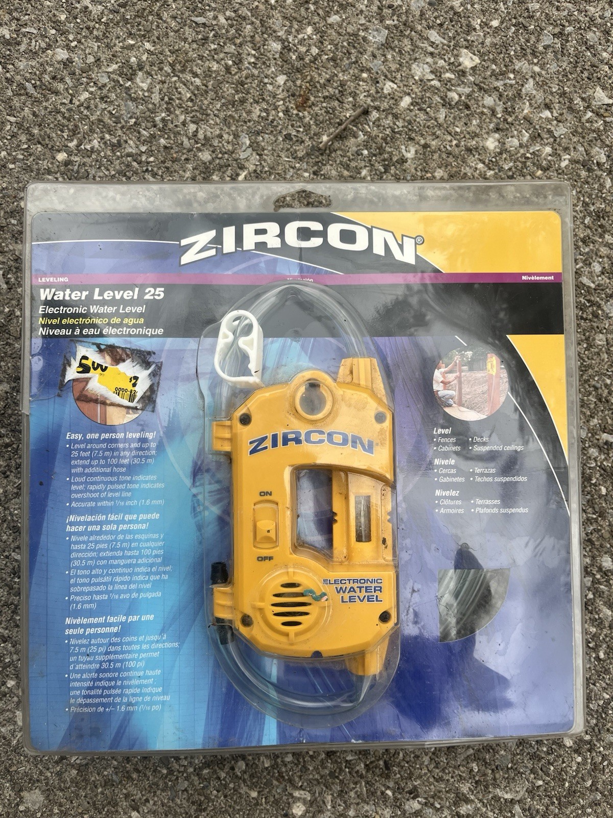 Zircon Electronic Water Level WL 25 -New/Sealed Same/next Day Ship!