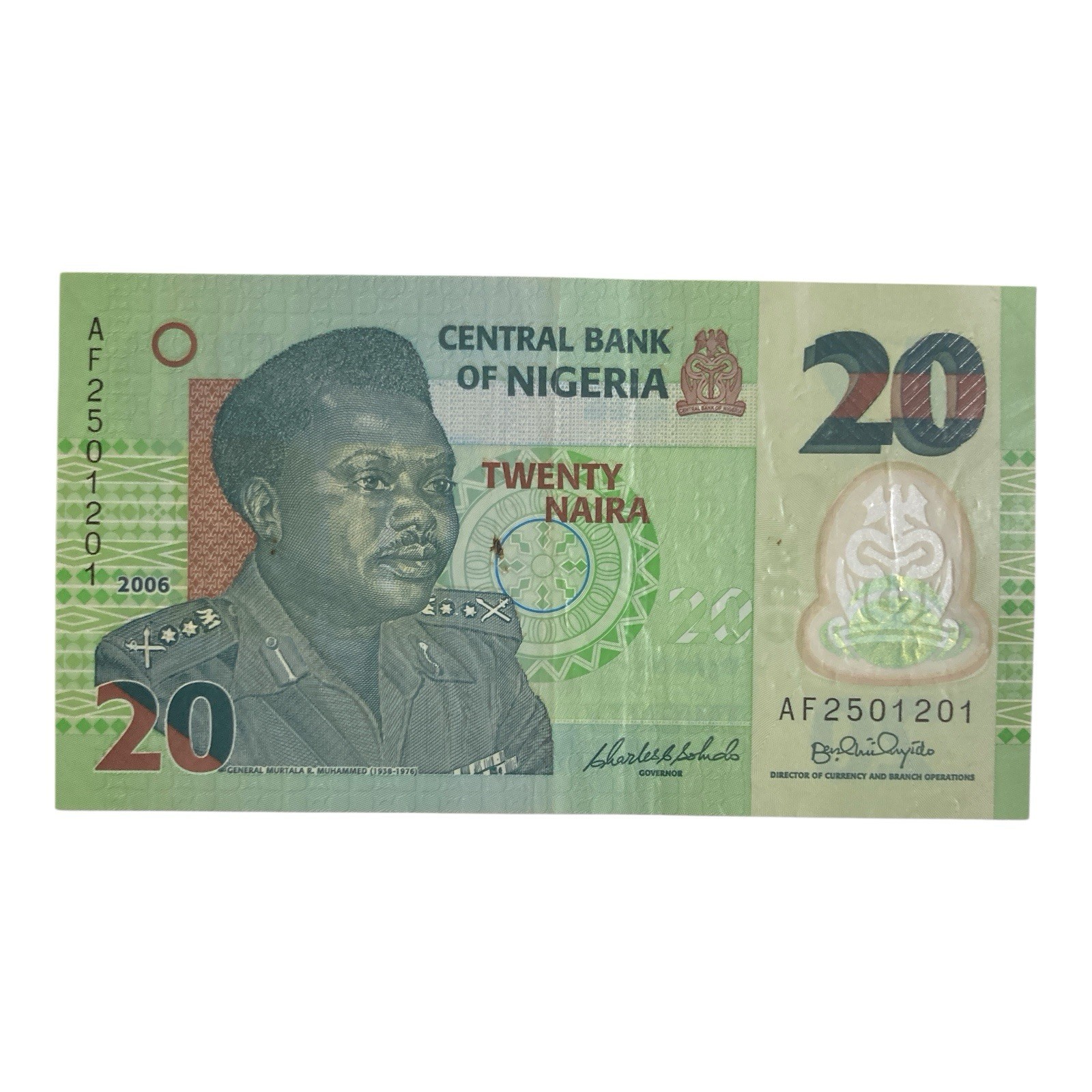 2006 Nigeria 20 Naira Paper Money Banknote - P# 34