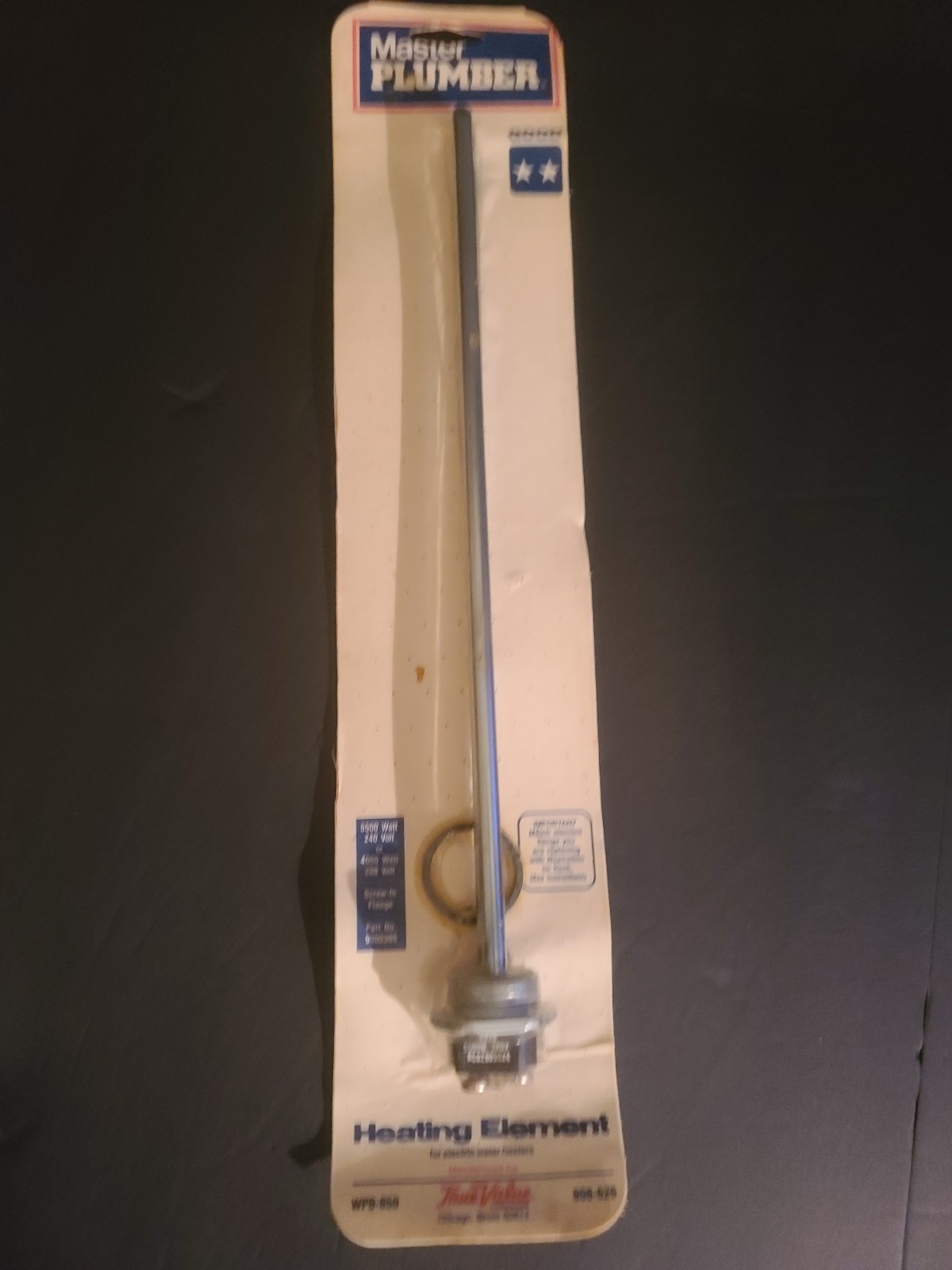 TRUE VALUE WATER HEATING ELEMENT WPB-850 808-626 5500/4000 Watt 208/240 Volt