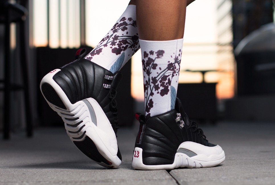 Japanese Crane Watercolor Socks