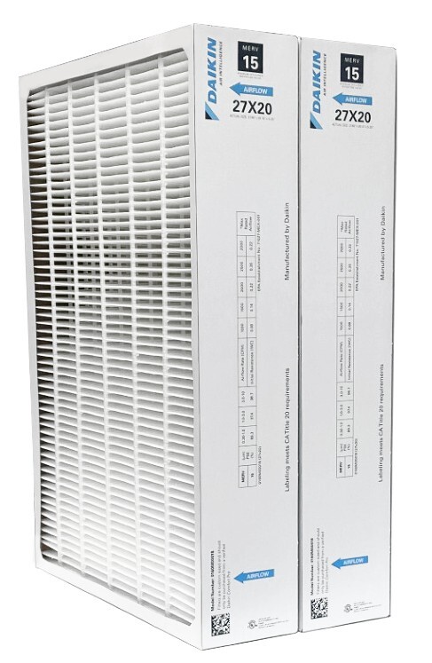 Daikin 0160M00018 (2-Pack) - 20" x 27" x 5" Pleated MERV 15 Replacement Filter