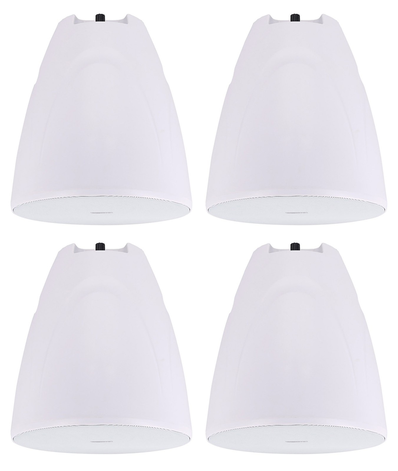 4) Rockville PEN-80T White 8" 70V Hanging Pendant Speakers Commercial/Restaurant