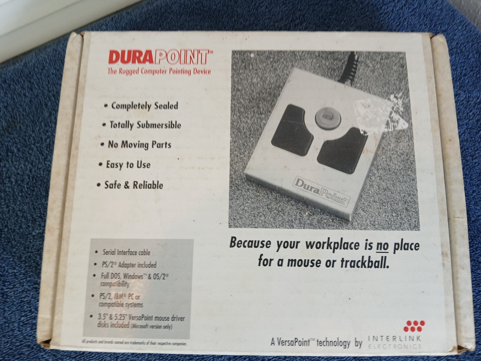 DURAPOINT VP2000 Industrial Mouse,untested & LITE WEAR