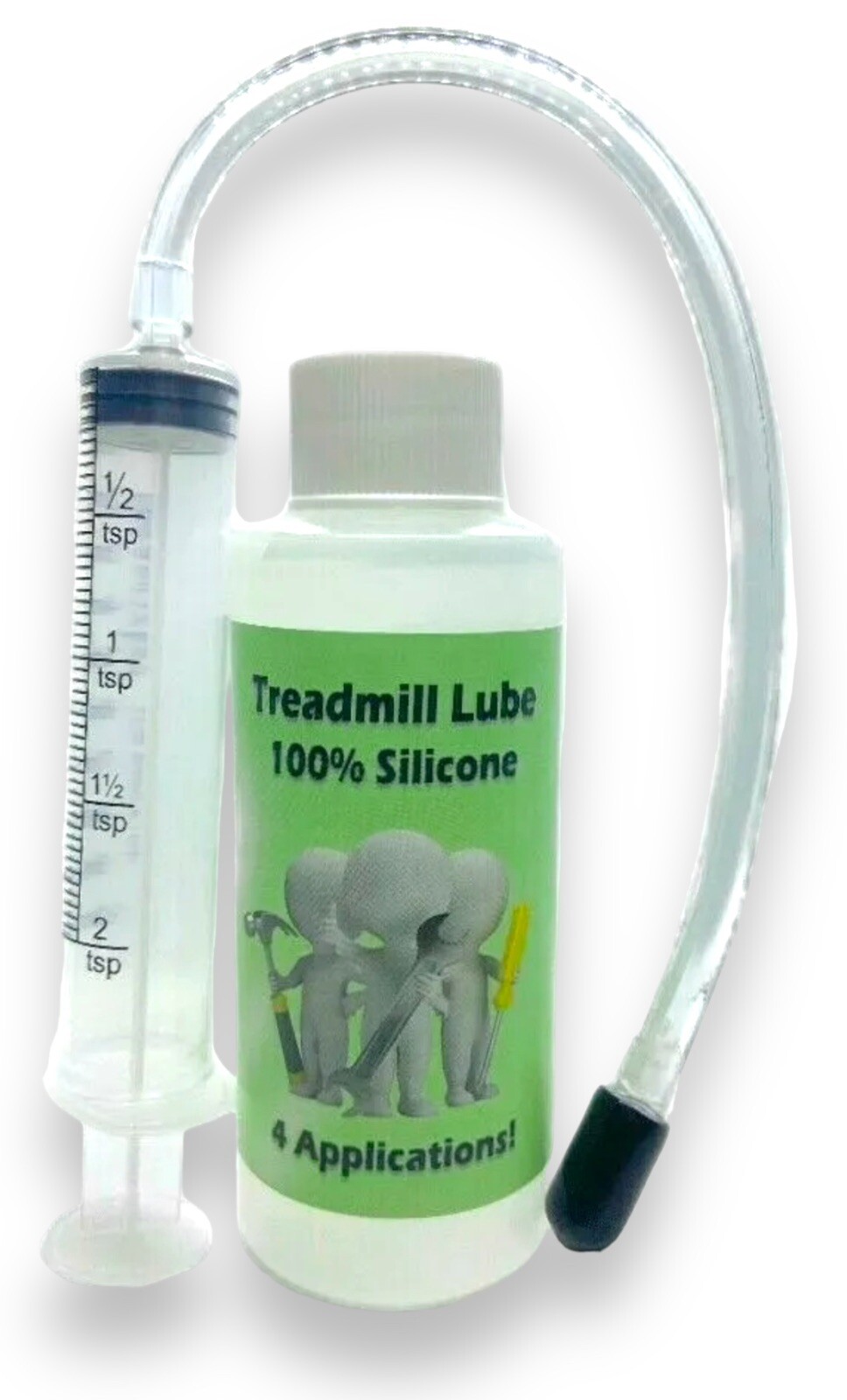 Treadmill Lube w/ Applicator Syringe - 2oz - Lubricant - Lubing Belt Deck USA