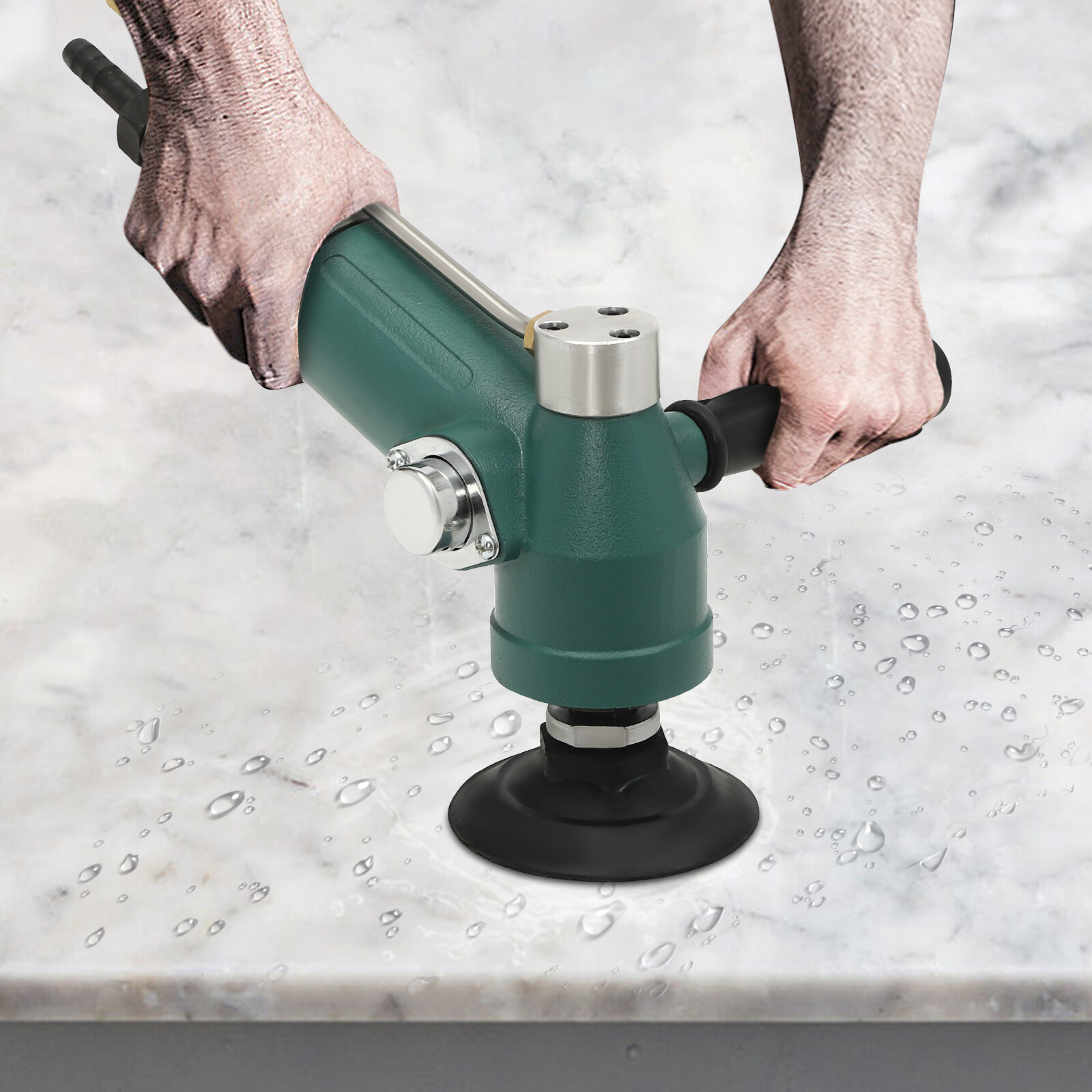 10000rpm Air Wet Sander Pneumatic Grinder Marble Jade Stone Concrete Polisher US