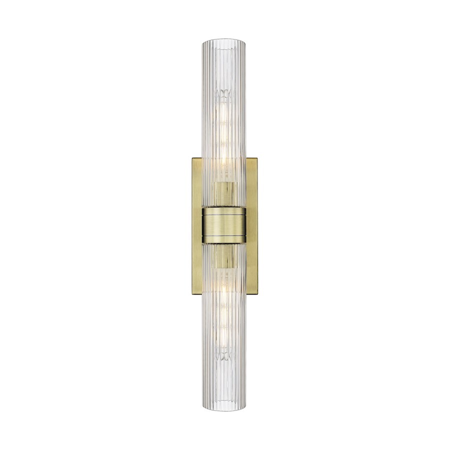 Innovations Ballston Urban 2 Lt 11" Bath, AB/SC - 617-2W-AB-G617-11SCL