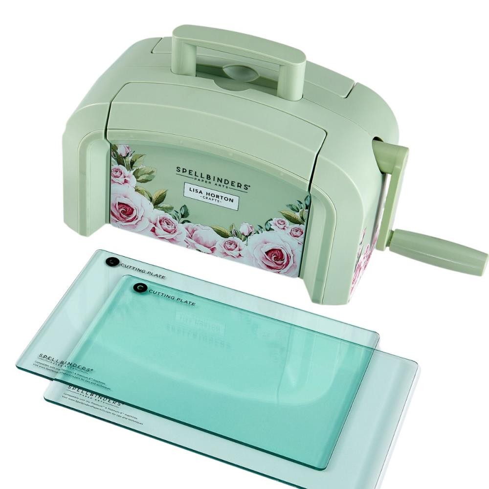 Spellbinders Special Edition Platunum 6 Machine Sage Green PE-119 by Lisa Horton