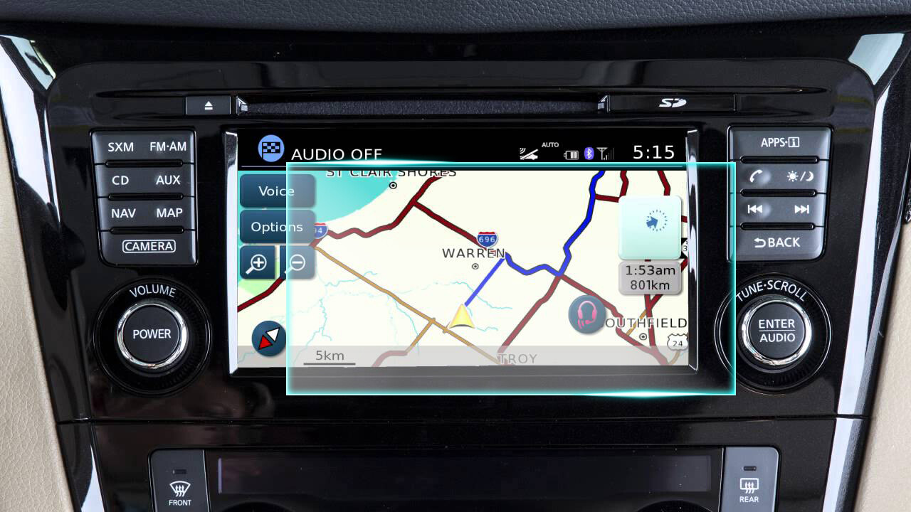 Crystal Clear Screen Protector for 2016 Nissan Rogue 7 inch Vehicle Navigation