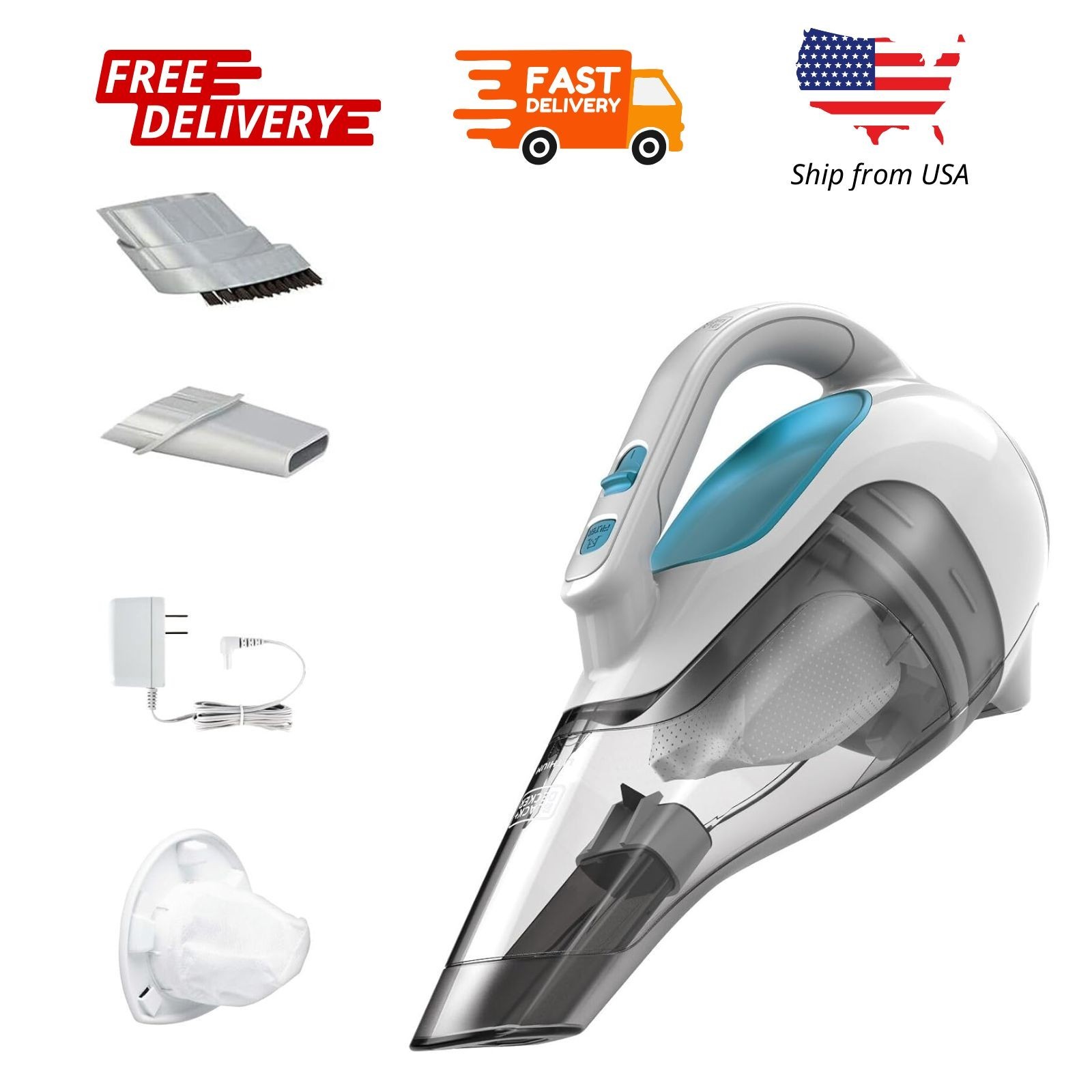 BLACK+DECKER Dustbuster Cordless 10.8V Handheld Vacuum, for Dirt and Debris