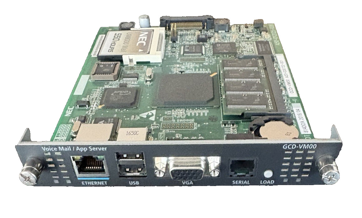 NEC GCD-VM00 Voice Mail / App Server Blade Voicemail Card w/ 550 Hours Warranty