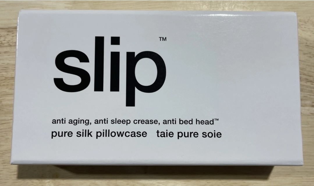 SLIP-Queen 20x30 Inch White Pure Silk Pillowcase Anti Aging Slipsilk- NIB