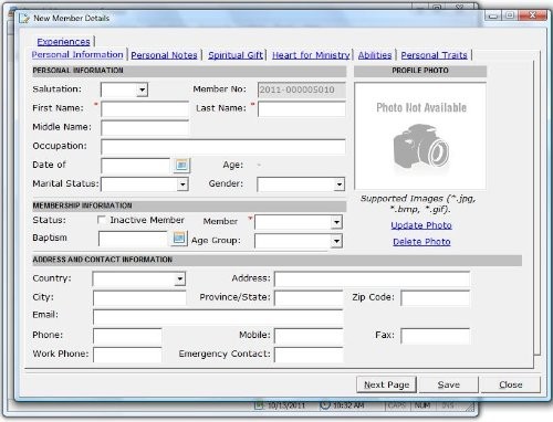 Church Management Software Professional Membership System; Church Facilities,...