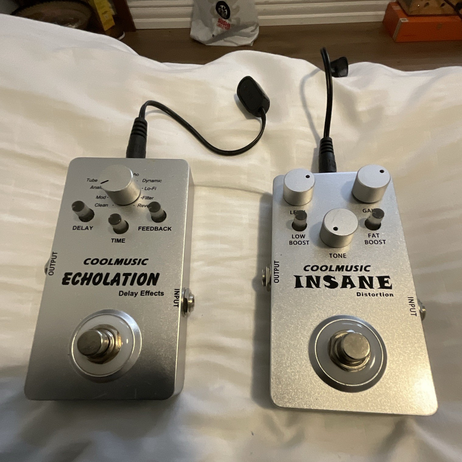 COOLMUSIC Echolation A-DE01 Analog Delay Effects Pedal for Electric Guitar